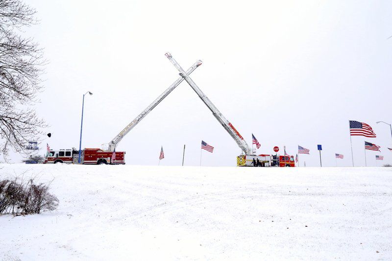 Hundreds gather to pay final respects to Clinton firefighter